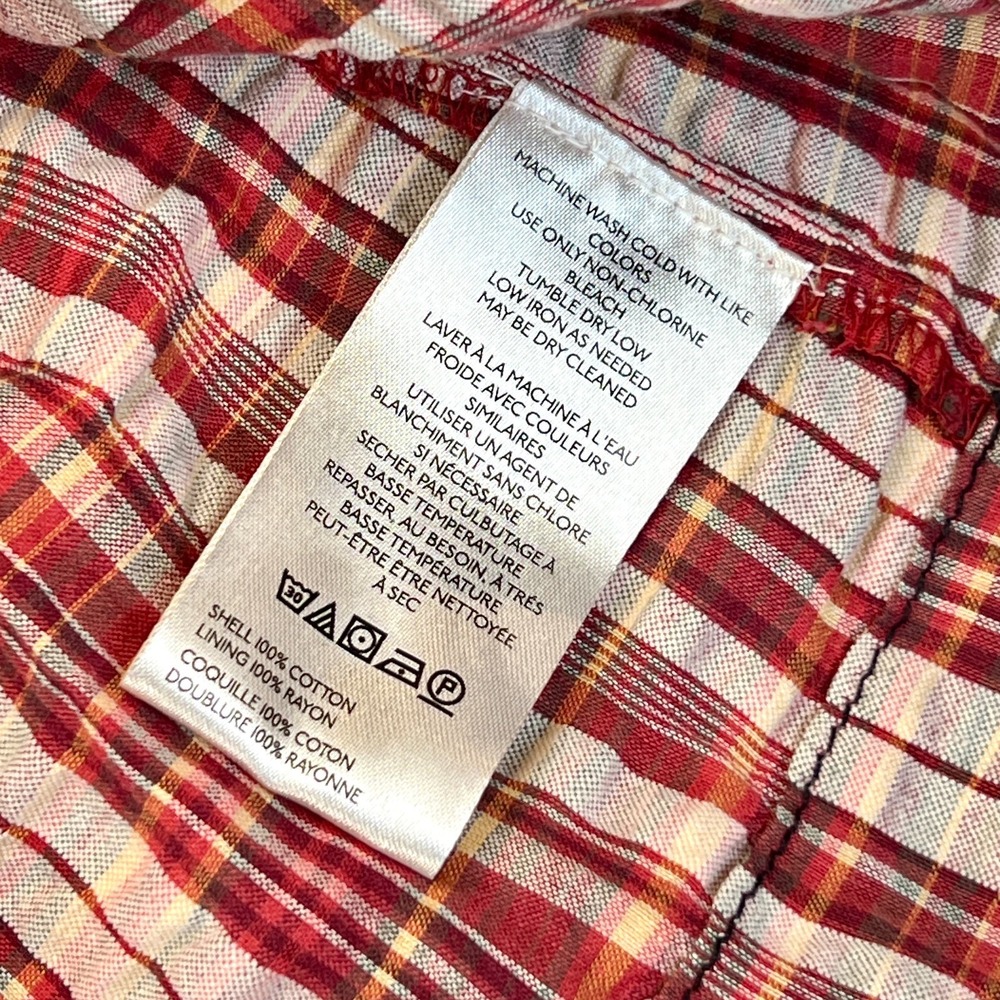 Free People Womens Nightingale Red Plaid Smocked Midi Dress Boho Sz Lg $245 MSRP - Picture 15 of 16